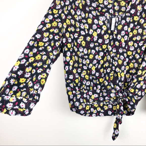 Madewell Wrap Top in French Floral NWT Small - Picture 6 of 8